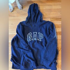 GAP Navy Blue Logo Hoodie Sweatshirt